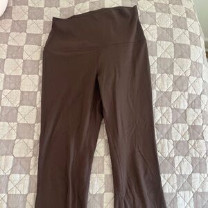 Lululemon Athletica Brown Ribbed mini flare